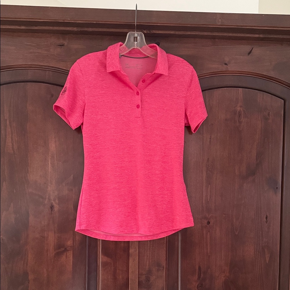 Under Armour Women's Pink Polo Shirt